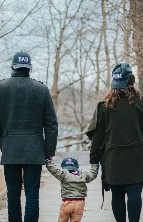 Family Walking with together
